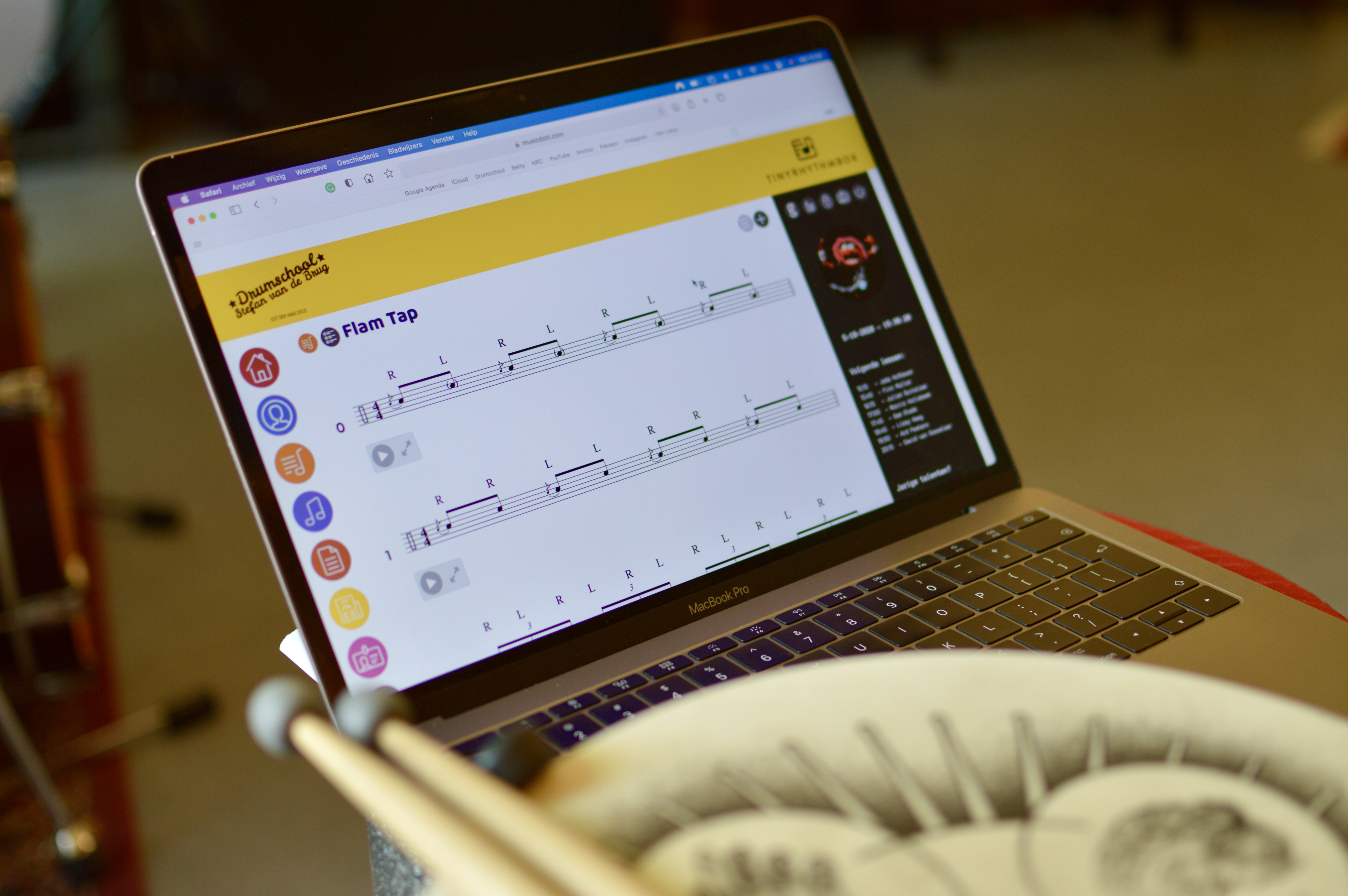 Teacher guiding a student