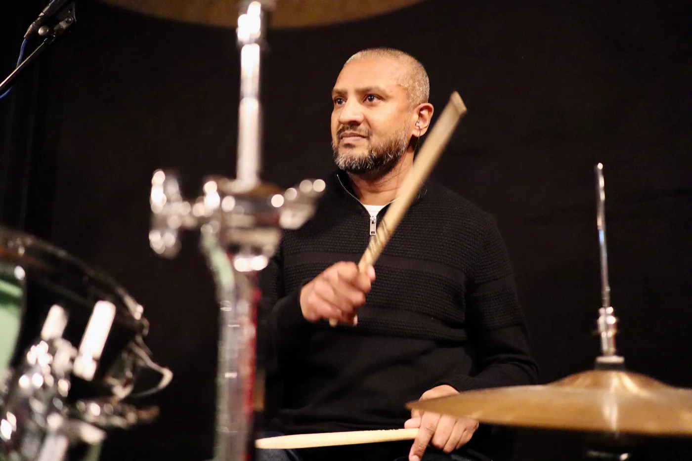 Student playing a rhythm