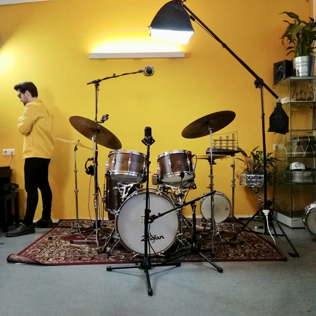 Adult student in the studio