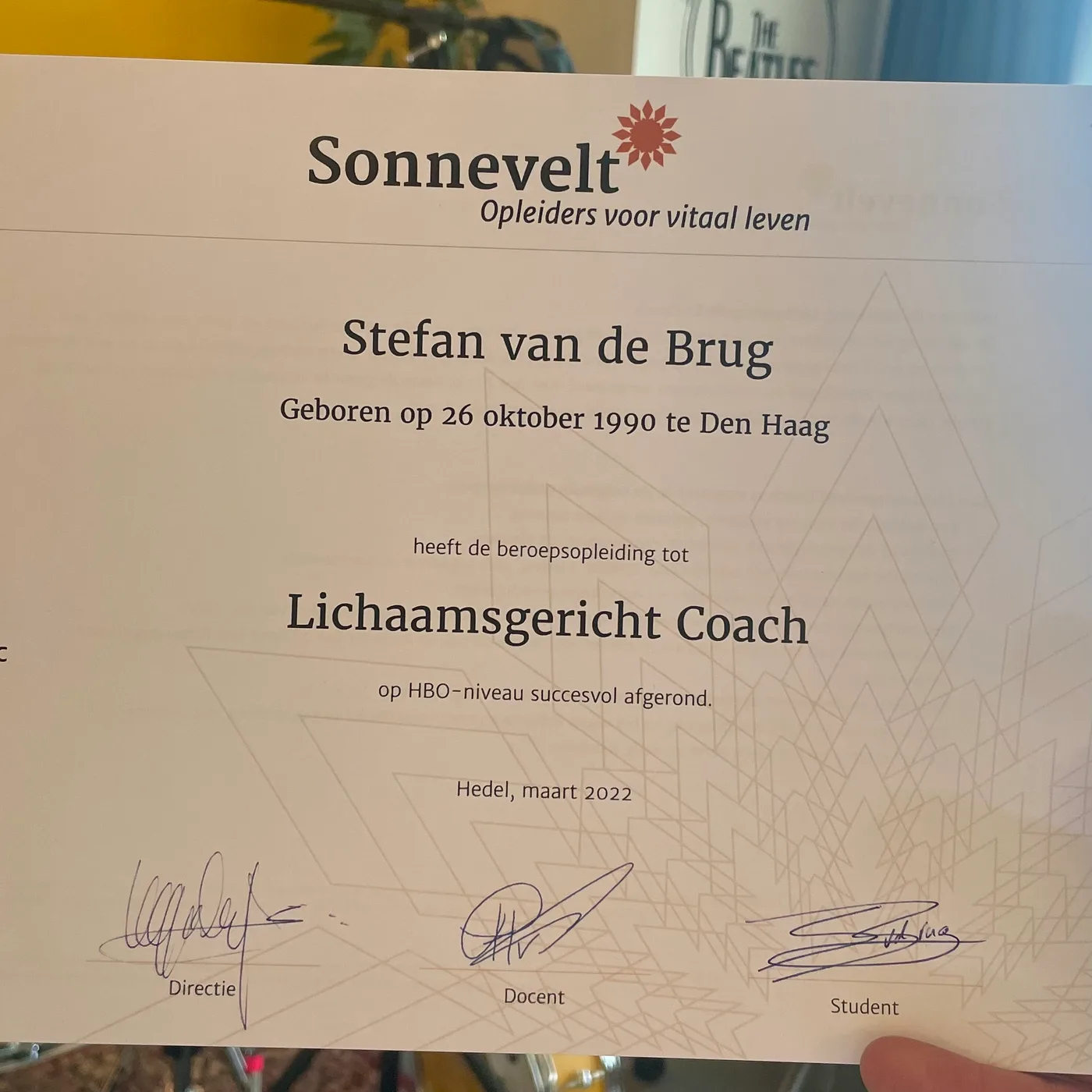 Docent en leerling samen