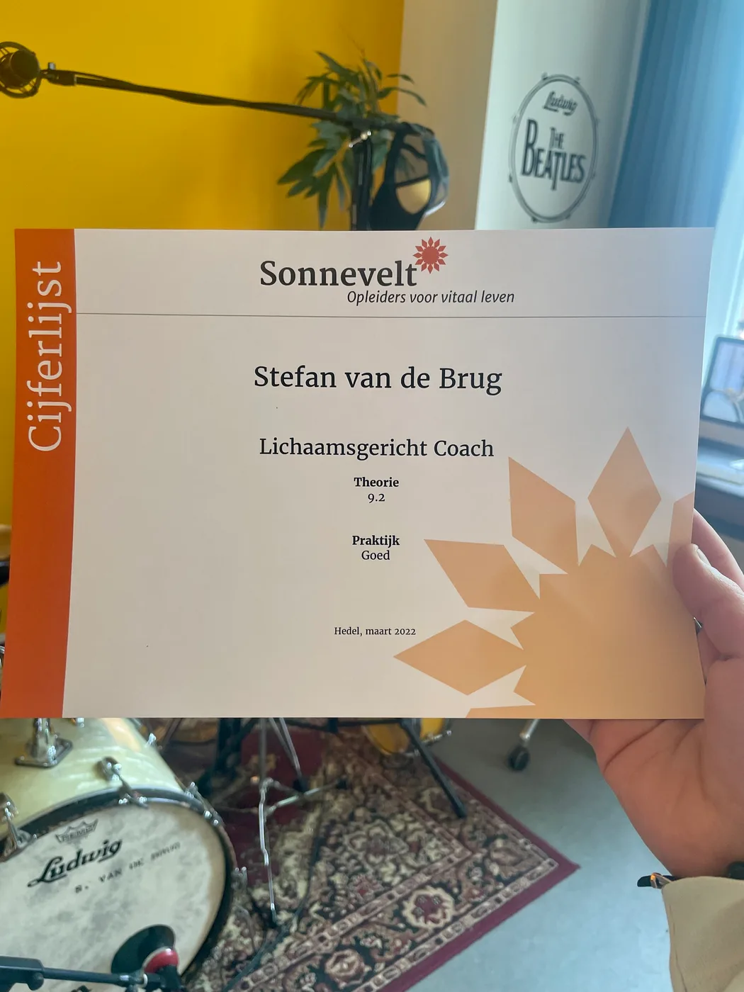 Concentratie achter het drumstel