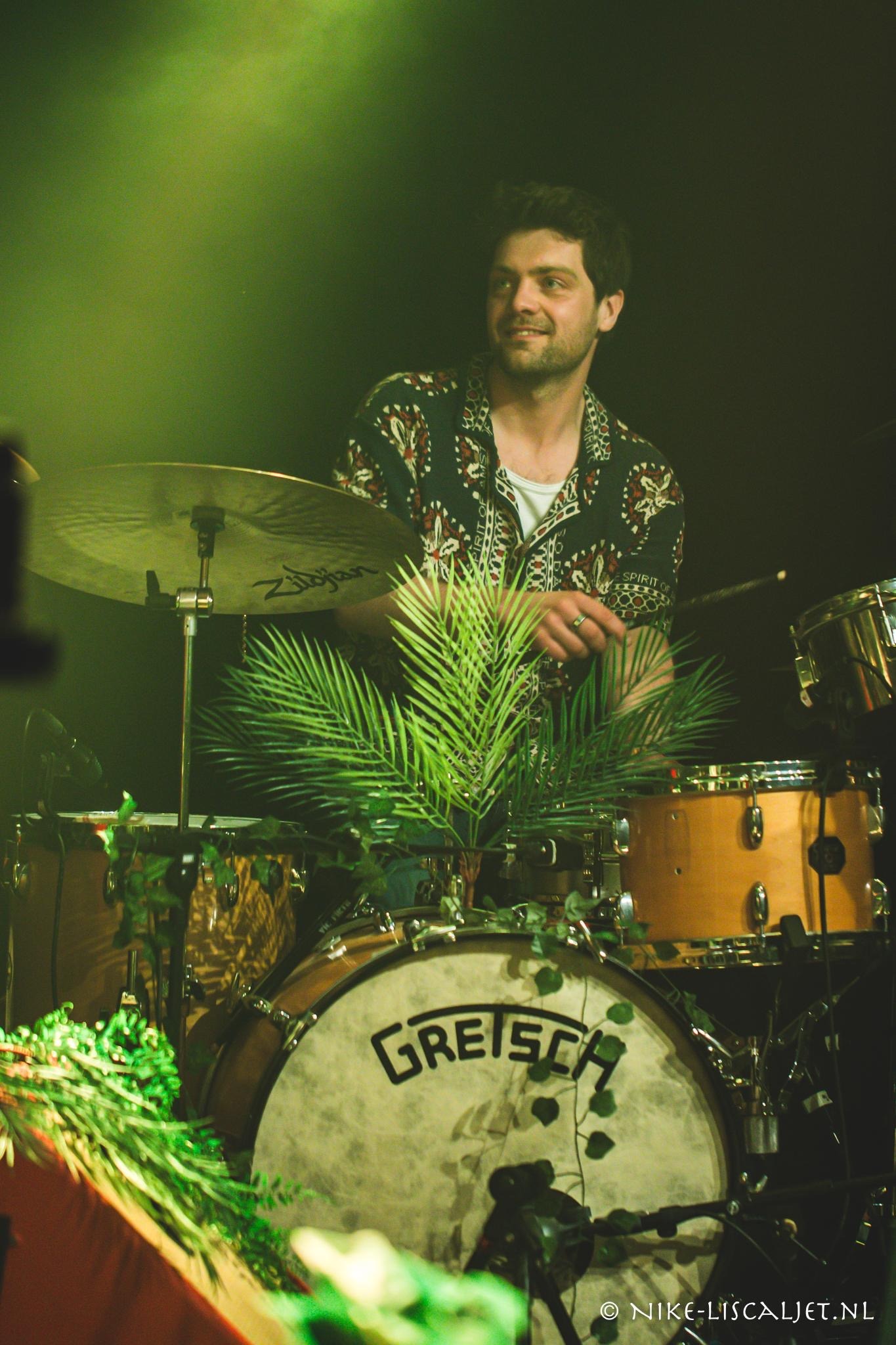 Stefan live op het podium