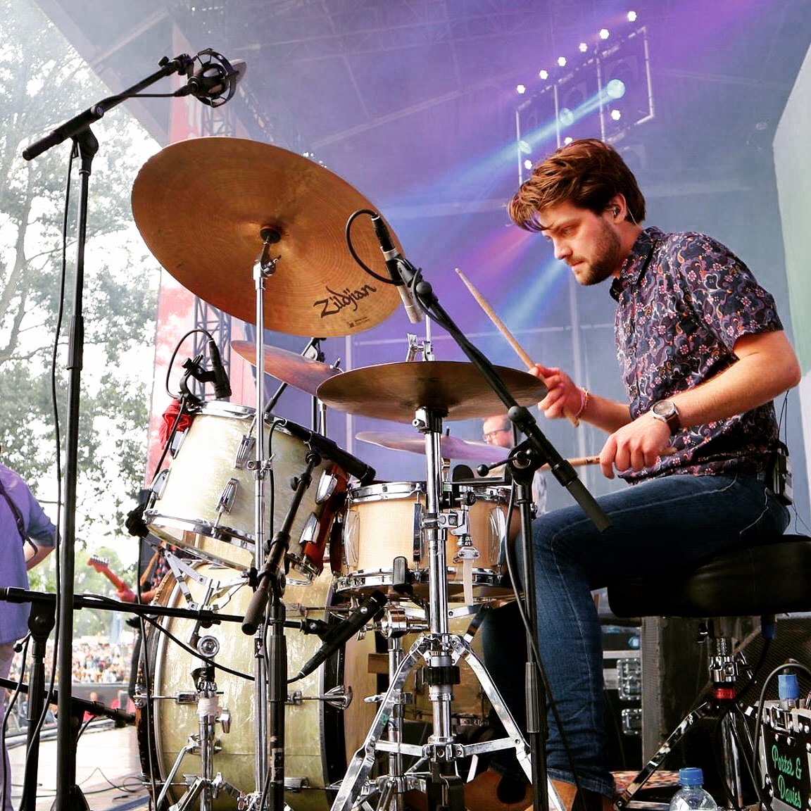 Having fun in the studio