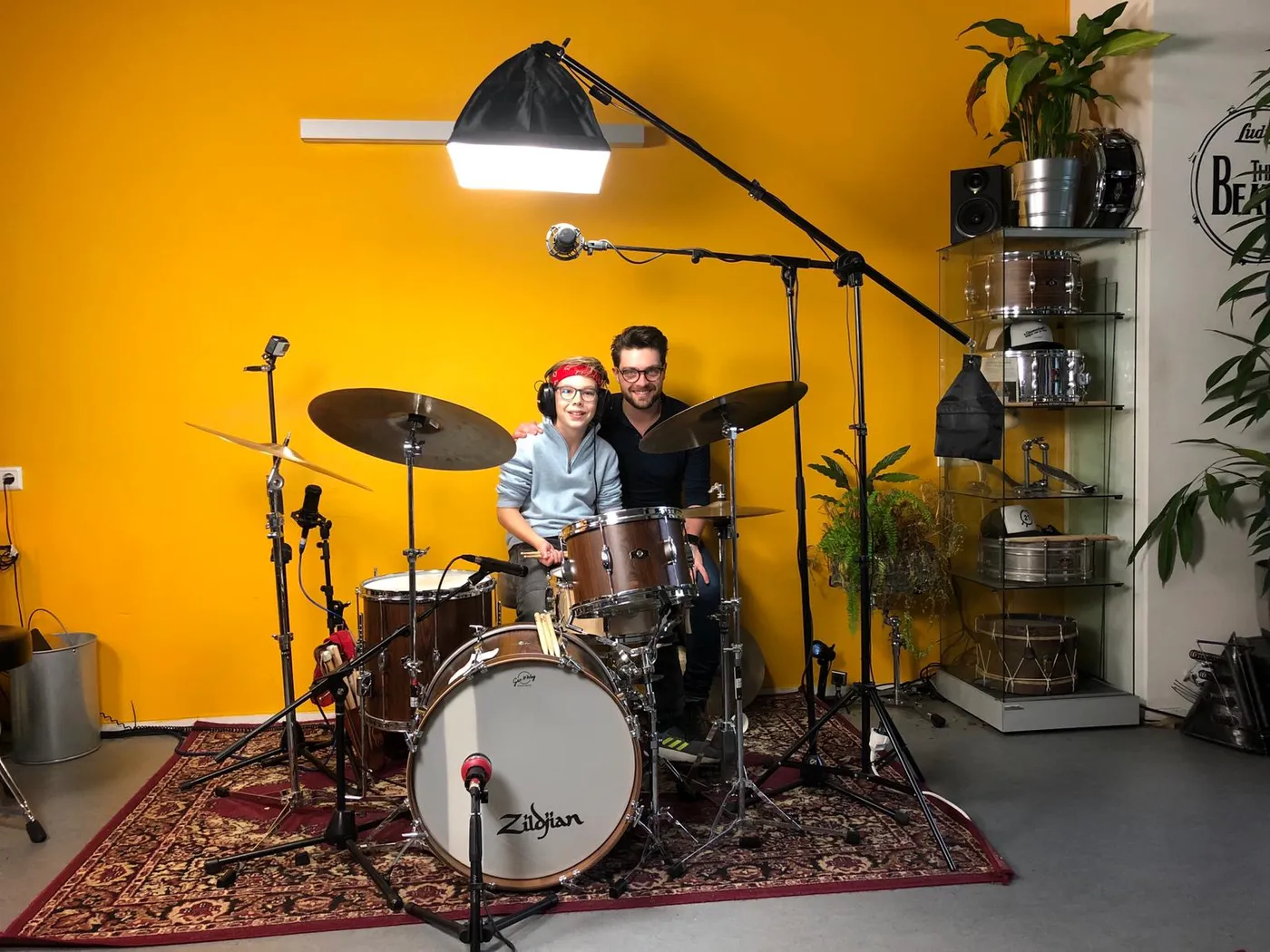 Stefan geeft drumles